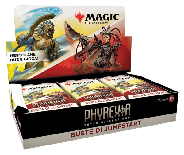 Magic-the-gathering-phyrexia-tutto-diverra-uno-Jumpstart-Booster-Display-italienisch